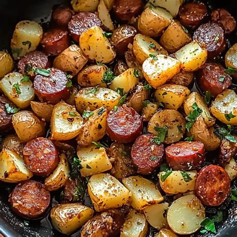 One Pan Kielbasa and Crispy Potatoes Recipe - Quick & Easy Dinner ...