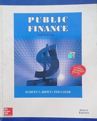 Buy PUBLIC FINANCE By HARVEY S ROSEN NVB+++ Book Online at Low Prices ...