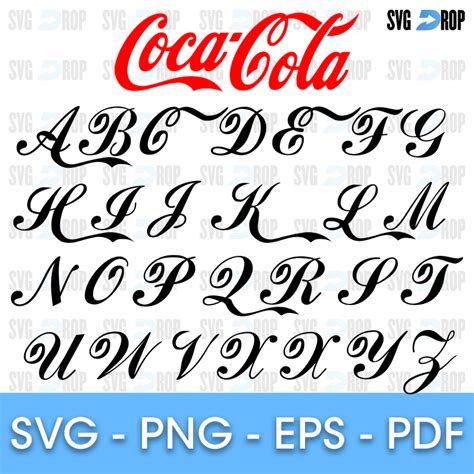 Coca Cola Font SVG | SVG DROP