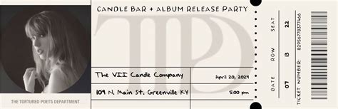 The VIl Candle Company Presents: TTPD Album Release, Poetry Contest ...