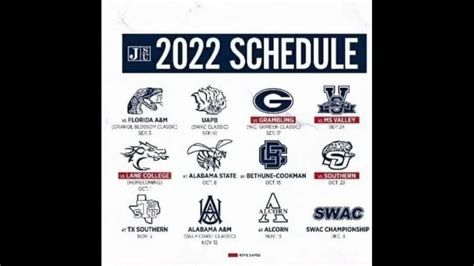 Jackson State 2022 Schedule - YouTube