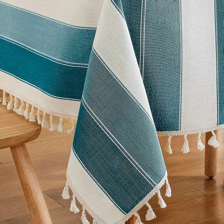 Sicilia : Anti Skid & Water resistant Linen textured table cloth for ...