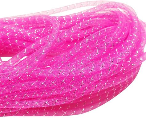 GZhLonKiMa Assorted 13 Colors 26Yards Solid Mesh Tube Deco Flex for ...