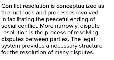 What role does the government play in resolving conflicts among social ...