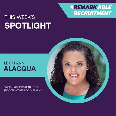 Leigh Ann is an amazing leader in recruitment and offers a wealth of ...