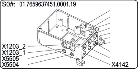 Example of the optional nameplate "Plug connector positions"