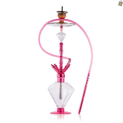 Buy R2 Diamond 4 Pipe Hookah with LED Light - Pink | Dejavuu Shisha's ...