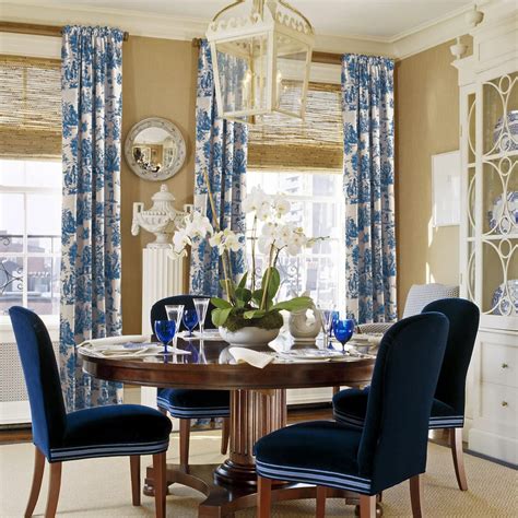 Blue Dining Room Curtains