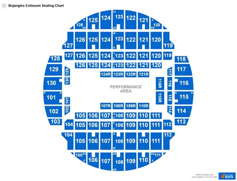 Bojangles Arena Seating Chart - Schedule Template