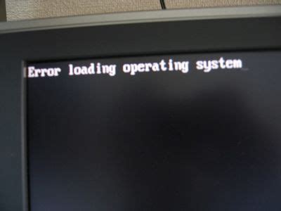 How to Deal With Error Loading Operating System