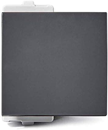 Schneider electric Opale-16A 1 Way Switch,2 Mod, Dark Grey (Pack of 1 ...