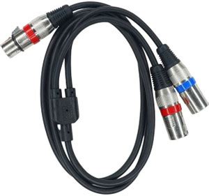 BALRAMA Y-Splitter 3 Pin XLR Female Jack to Dual Male XLR Plug Y ...