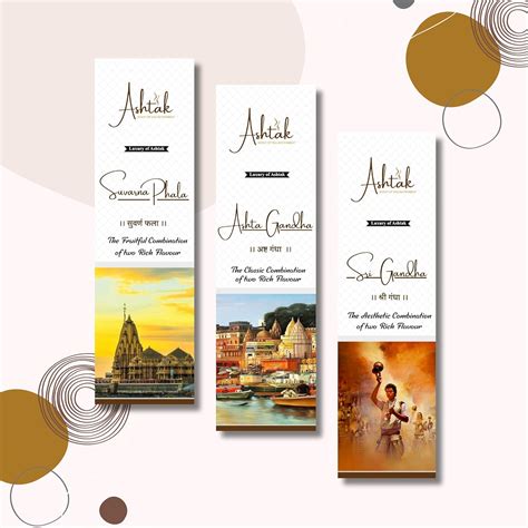 Ashtak Pack of 3 Wooden Incense Sticks, Pack(210 Organic Agarbattis |6 ...