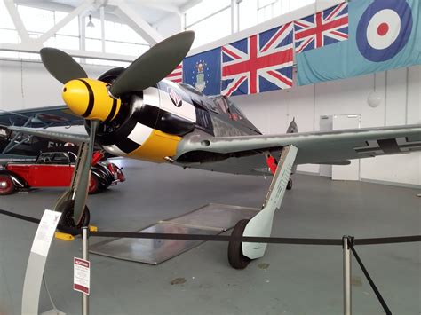 Focke-Wulf Fw-190 A-8 on display at Hangar 10, Zirchow, Germany. The ...