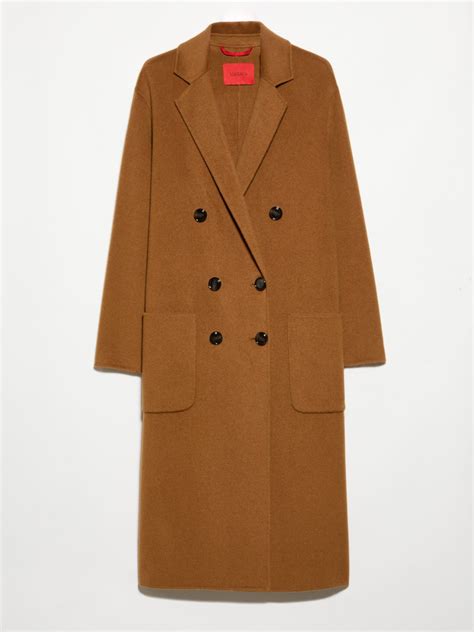 Double-sided wool midi coat, camel | MAX&Co.