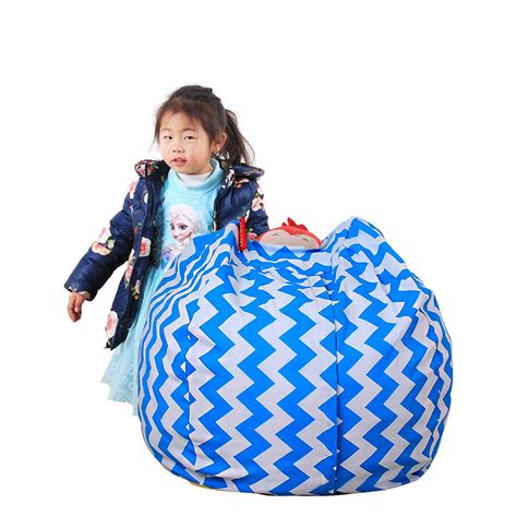 ThreeCat Extra Large Kids Stuffed Animal Storage Bean Bag Chair Kids ...