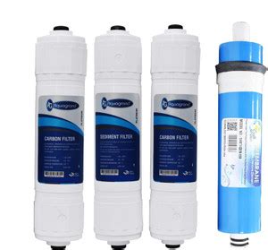 Aquagrand Carbon Sediment Filter Set with Earth-100 GPD Membrane for ...