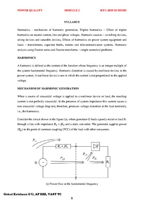 Power Quality Module 2: Harmonics and Their Effects on Systems - Studocu
