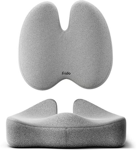 Frido Ultimate Pro Seat Cushion & Posture Corrector Backrest Combo Back ...