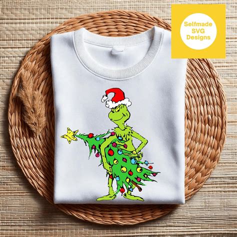 Buy Grinch Stealing Tree Svg,grinch Svg,grinch Hand Svg,grinch Heart ...