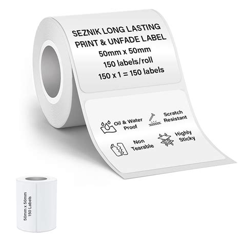Seznik Waterproof, Non-Tearable, Sticky Thermal Lables, Label Roll, 2 ...