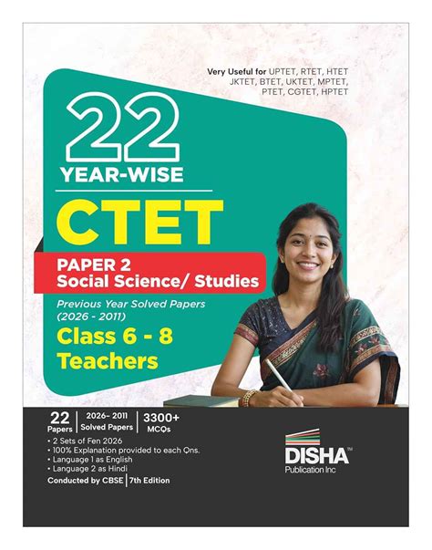 Disha 22 Year-wise CTET Paper 2 Social Science/ Studies Previous Year ...