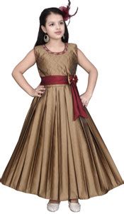 SKY HEIGHTS Girls Maxi/Full Length Party Dress Price in India - Buy SKY ...