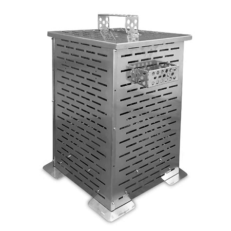 Buy Burn Box, 35 Inch 67 Gallon Heavy Gauge Stainless Steel Burn Barrel ...