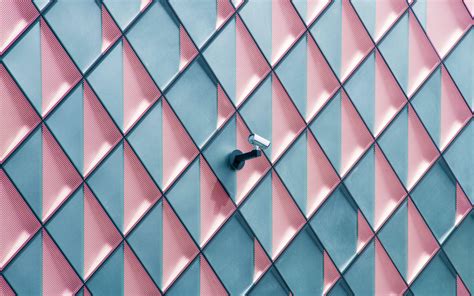 Download wallpaper 3840x2400 building, wall, camera, panels 4k ultra hd ...