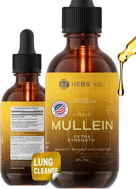 Mullein Leaf Extract - Organic Lung Cleanse - Bermuda | Ubuy