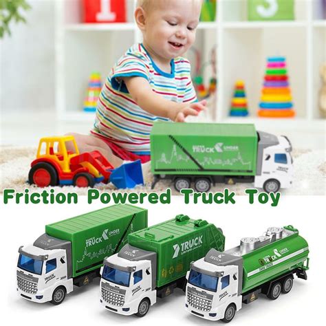 Buy 1/48 Garbage Truck Toy Diecast Cars Trash Truck Model Watering Cart ...