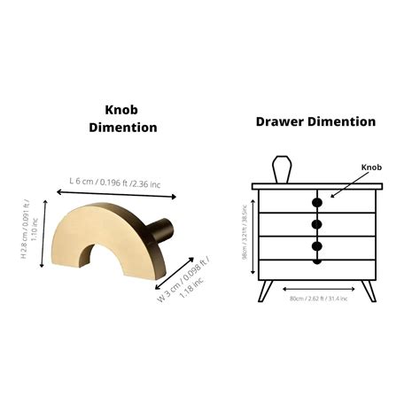 Mantara B-0075 Dua Handle, Modern Gold Knob, Brushed Brass Hardware for ...
