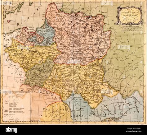 Map of the Kingdom of Poland : and the Grand Duchy of Lithuania / 1775 Stock Photo - Alamy