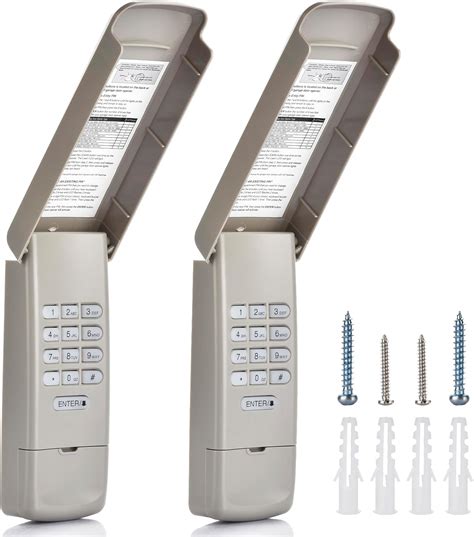 2 Pack Garage Door Opener Keypad Compatible with LiftMaster 877MAX ...