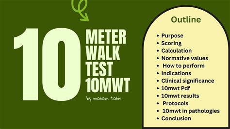 10 Meter Walk Test 10mwt