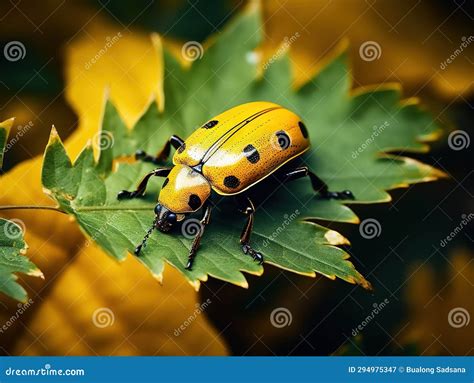 Yellow Beetle Made with Generative AI Illustration Stock Illustration - Illustration of majestic ...