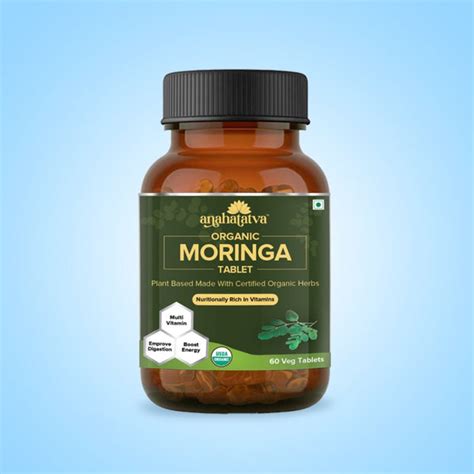 CERT. ORGANIC MORINGA TABLET 500mg | Glass Bottle, Nutritionally Rich ...