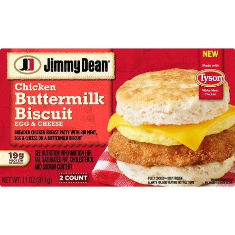Jimmy Dean Chicken Buttermilk Biscuit Egg & Cheese Sandwich - Shop ...