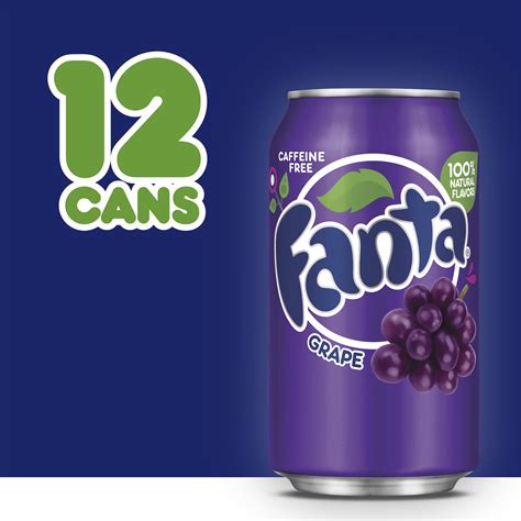 Buy Fanta Grape Soda Fruit Flavored Soft Drink, 12 fl oz, 12 Pack ...