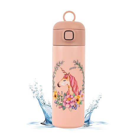 FUNVERSE® Water Bottle for Kids – Stainless Steel Water Bottle, Double ...