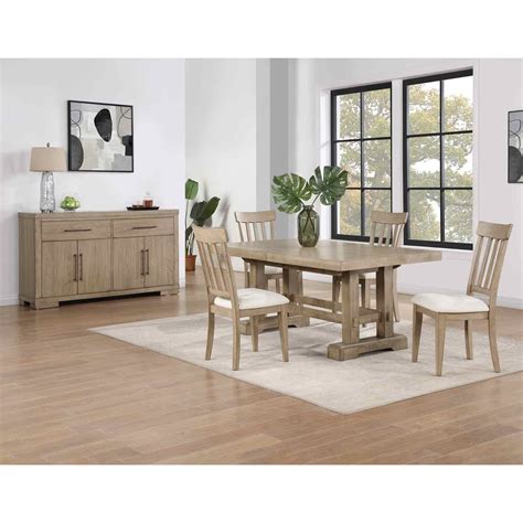 Steve Silver Napa NP500-5PC Napa Farmhouse 5-Piece Dining Set ...
