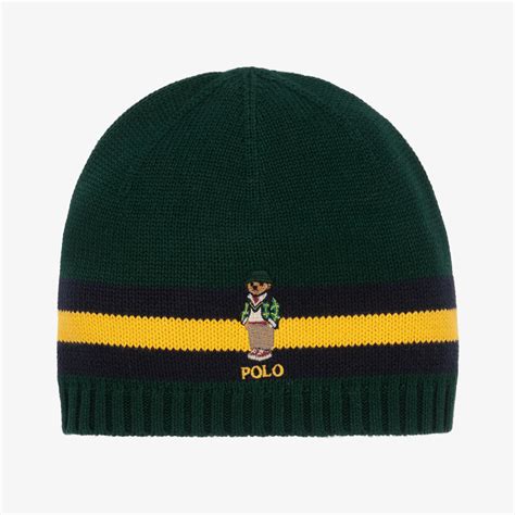 Polo Ralph Lauren - Girls Red & Blue Wool Hat | Childrensalon