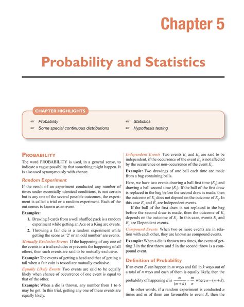 Image result for Probability and Statistics Chapter 2