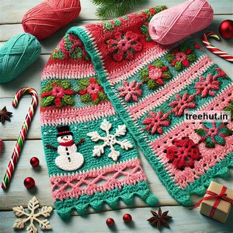 Christmas Crochet Stole Ideas