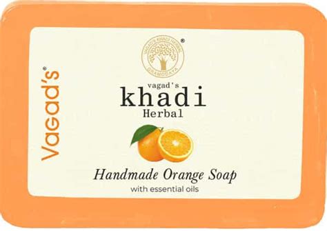 Buy VAGAD'S KHADI ORANGE SOAP 125GM | CLEANSES ALL IMPURITIES AND DIRT ...