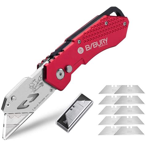 Utility Knife, BIBURY Upgraded Version Heavy Duty Box Cutter, Pocket ...