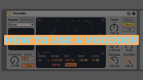 Image result for How to Use a Vocoder