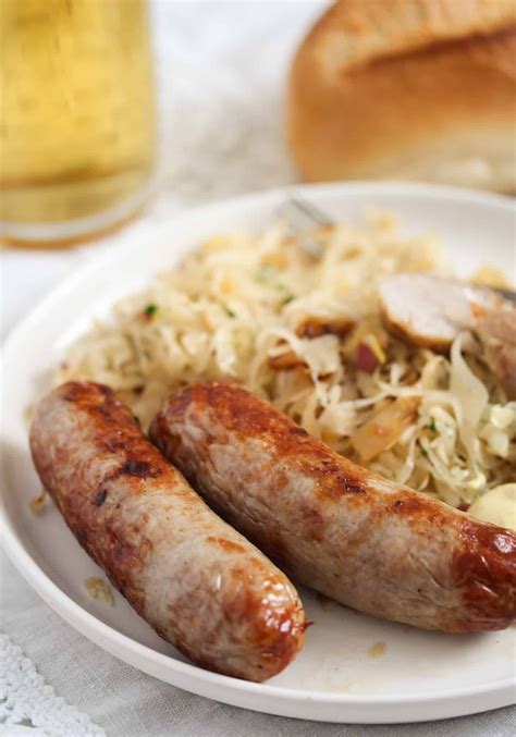 Brats with Sauerkraut - Where Is My Spoon