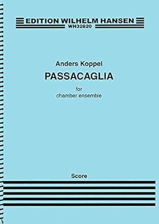 Buy Passacaglia: For Chamber Ensemble - Full Score Book Online at Low ...