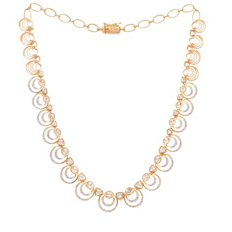 Buy Rococo Diamond Polki Necklace Online - Exquisite Designs – Polki ...